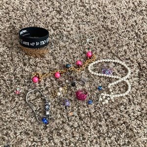 Bundle of costume jewelry